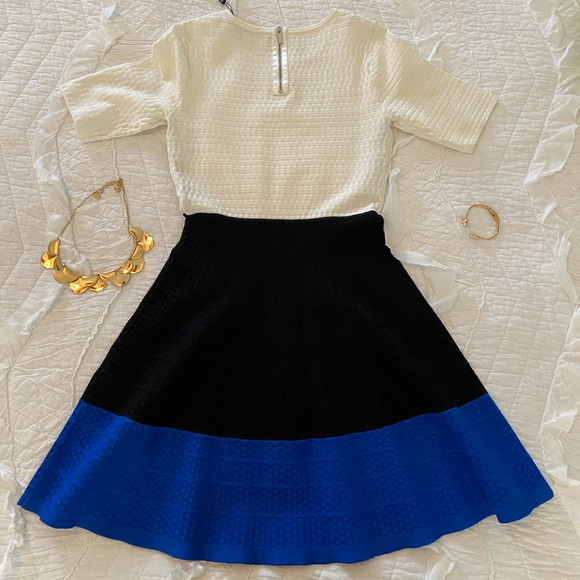 🍓NWT🍓Karen Millen blue, black and white dress - Picture 7 of 7